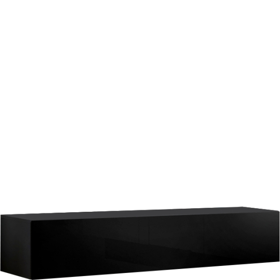 Szafka RTV wisząca FY 30 Czarny / Czarny Połysk FLY CZARNY / CZARNY POŁYSK Podstawowe