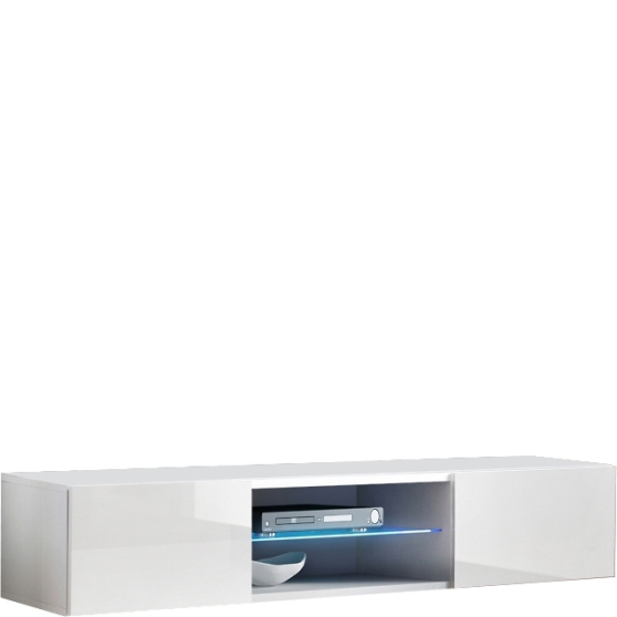 Szafka RTV wisząca FY 33 Biały / Biały Połysk FLY BIAŁY / BIAŁY POŁYSK Podstawowe