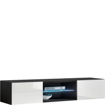 Szafka RTV wisząca FY 33 Czarny / Biały Połysk FLY CZARNY / BIAŁY POŁYSK Podstawowe