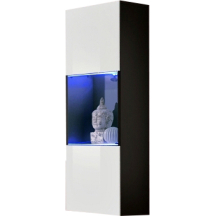 Witryna wisząca FY 22 z oświetleniem Czarny / Biały Połysk FLY CZARNY / BIAŁY POŁYSK Podstawowe