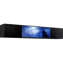 Witryna wisząca pozioma FY 52 z oświetleniem Czarny / Czarny Połysk FLY CZARNY / CZARNY POŁYSK Podstawowe