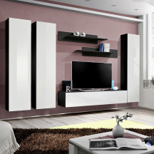 Meblościanka C1 Czarny / Biały Połysk FLY CZARNY / BIAŁY POŁYSK Podstawowe