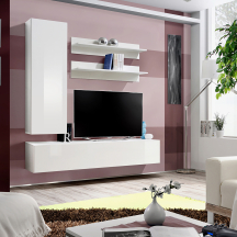 Meblościanka H1 Biały / Biały Połysk FLY BIAŁY / BIAŁY POŁYSK Podstawowe