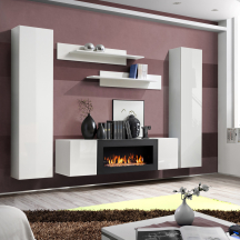 Meblościanka M1 Biały / Biały Połysk FLY BIAŁY / BIAŁY POŁYSK Podstawowe