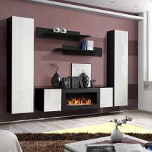 Meblościanka M1 Czarny / Biały Połysk FLY CZARNY / BIAŁY POŁYSK Podstawowe