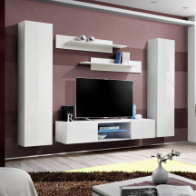 Meblościanka O1 Biały / Biały Połysk FLY BIAŁY / BIAŁY POŁYSK Podstawowe