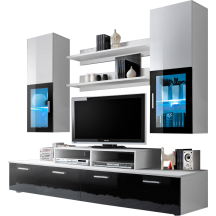 Meblościanka MINI Biały Mat / Biały Połysk / Czarny Połysk Podstawowe