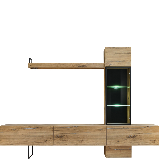 Meblościanka RISE Dąb Flagstaff Podstawowe