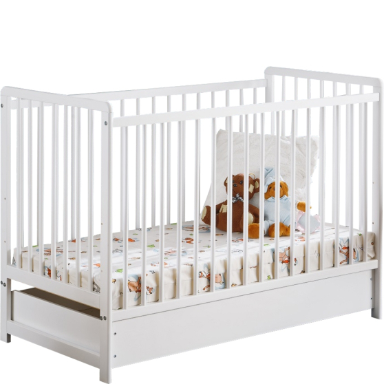 Łóżeczko niemowlęce CYPI II Plus z szufladą Podstawowe