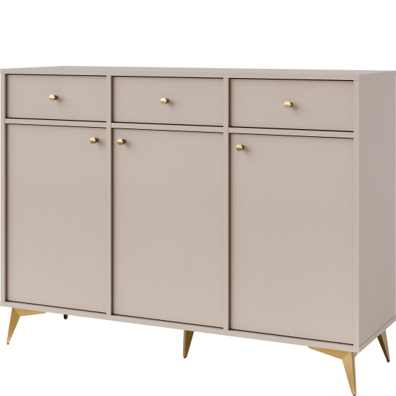 Komoda 827 3F 3SO Beż Piaskowy TOKYO 1 Podstawowe