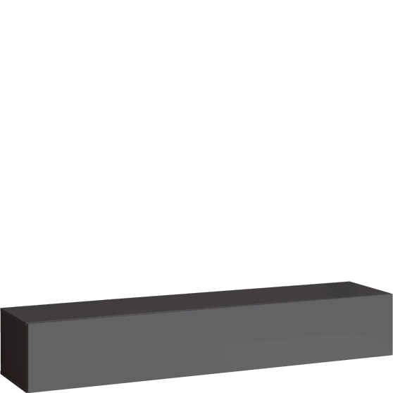 Szafka RTV 1 Grafit Mat / Grafit Połysk SWITCH GRAFIT Podstawowe