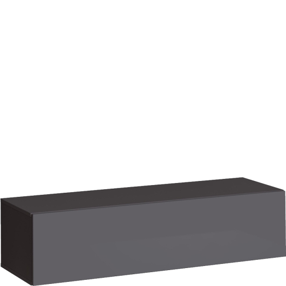 Szafka RTV 2 Grafit Mat / Grafit Połysk SWITCH GRAFIT Podstawowe