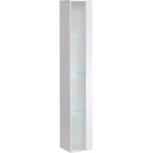 Witryna wisząca wysoka WW 1 z oświetleniem Biały / Biały Połysk SWITCH BIAŁY Podstawowe