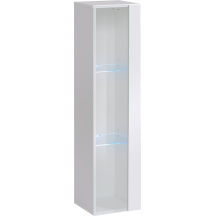 Witryna wisząca wysoka WW 2 z oświetleniem Biały / Biały Połysk SWITCH BIAŁY Podstawowe