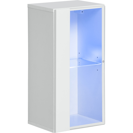 Witryna wisząca WW 4 z oświetleniem Biały / Biały Połysk SWITCH BIAŁY Podstawowe