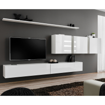 Meblościanka SWITCH SW 7 Biały / Biały Połysk SWITCH BIAŁY Podstawowe