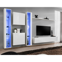 Meblościanka SWITCH SW 16 Biały / Biały Połysk SWITCH BIAŁY Podstawowe