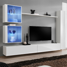 Meblościanka SWITCH SW 18 Biały / Biały Połysk SWITCH BIAŁY Podstawowe