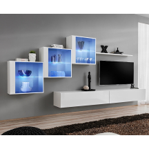 Meblościanka SWITCH SW 20 Biały / Biały Połysk SWITCH BIAŁY Podstawowe