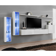 Meblościanka SWITCH SW 11 Biały / Biały Połysk SWITCH BIAŁY Podstawowe