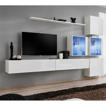 Meblościanka SWITCH SW 19 Biały / Biały Połysk SWITCH BIAŁY Podstawowe