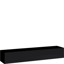 Szafka RTV 1 Czarny / Czarny Połysk SWITCH CZARNY Podstawowe