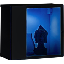 Witryna wisząca WW 5 z oświetleniem Czarny / Czarny Połysk SWITCH CZARNY Podstawowe