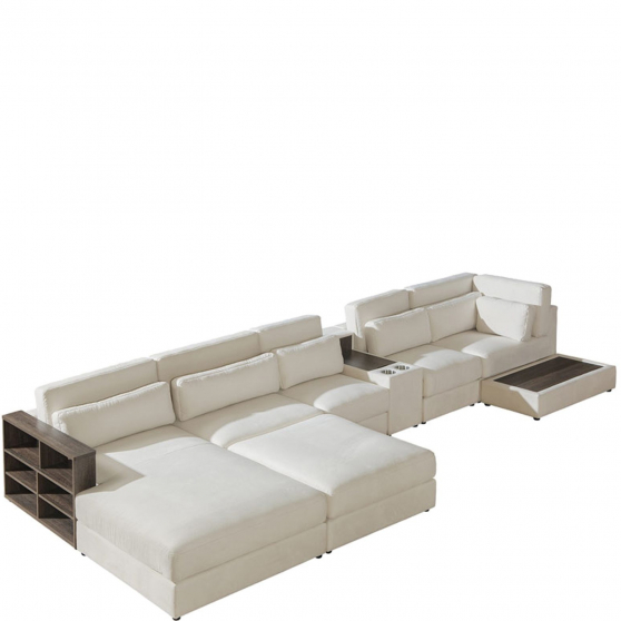 Narożnik z funkcją spania Lewy BR+OT+1,5+P+1+BAR+1+E+S/OT URBINO Podstawowe