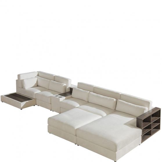 Narożnik z funkcją spania Prawy S/OT+E+1+BAR+1+P+1,5+OT+BR URBINO Podstawowe