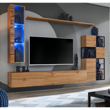 Meblościanka SWITCH SW M2 Wotan / Czarny SWITCH METAL Podstawowe