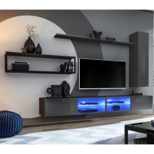 Meblościanka SWITCH SW M4 Grafit / Czarny SWITCH METAL Podstawowe