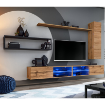 Meblościanka SWITCH SW M4 Wotan / Czarny SWITCH METAL Podstawowe