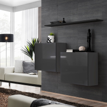 Zestaw dwóch komód SB1 Grafit / Czarny SWITCH GRAFIT / CZARNY Podstawowe