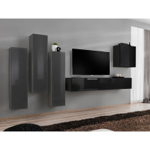 Meblościanka SWITCH SW 3 Grafit / Czarny SWITCH GRAFIT / CZARNY Podstawowe