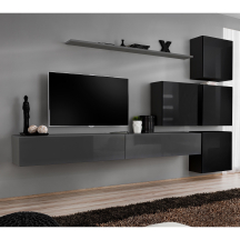 Meblościanka SWITCH SW 9 Grafit / Czarny SWITCH GRAFIT / CZARNY Podstawowe