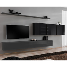 Meblościanka SWITCH SW 7 Grafit / Czarny SWITCH GRAFIT / CZARNY Podstawowe