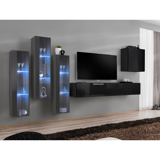 Meblościanka SWITCH SW 13 Grafit / Czarny SWITCH GRAFIT / CZARNY Podstawowe