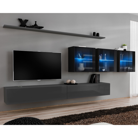 Meblościanka SWITCH SW 17 Grafit / Czarny SWITCH GRAFIT / CZARNY Podstawowe