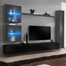 Meblościanka SWITCH SW 18 Grafit / Czarny SWITCH GRAFIT / CZARNY Podstawowe