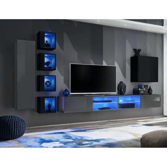 Meblościanka SWITCH SW 26 Grafit / Czarny SWITCH GRAFIT / CZARNY Podstawowe