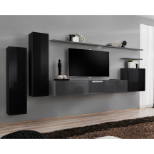 Meblościanka SWITCH SW 1 Czarny / Grafit SWITCH GRAFIT / CZARNY Podstawowe