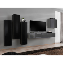 Meblościanka SWITCH SW 3 Czarny / Grafit SWITCH GRAFIT / CZARNY Podstawowe