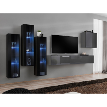 Meblościanka SWITCH SW 13 Czarny / Grafit SWITCH GRAFIT / CZARNY Podstawowe