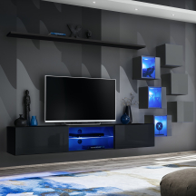 Meblościanka SWITCH SW 21 Czarny / Grafit SWITCH GRAFIT / CZARNY Podstawowe