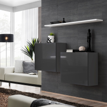 Zestaw dwóch komód SB1 Grafit / Biały SWITCH GRAFIT / BIAŁY Podstawowe