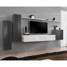 Meblościanka SWITCH SW 1 Grafit / Biały SWITCH GRAFIT / BIAŁY Podstawowe