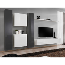 Meblościanka SWITCH SW 6 Grafit / Biały SWITCH GRAFIT / BIAŁY Podstawowe