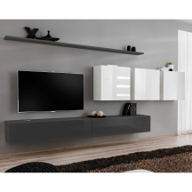 Meblościanka SWITCH SW 7 Grafit / Biały SWITCH GRAFIT / BIAŁY Podstawowe