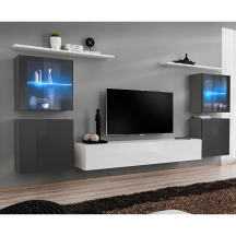 Meblościanka SWITCH SW 14 Grafit / Biały SWITCH GRAFIT / BIAŁY Podstawowe