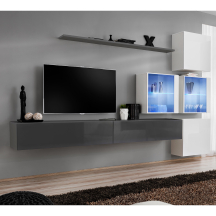 Meblościanka SWITCH SW 19 Grafit / Biały SWITCH GRAFIT / BIAŁY Podstawowe